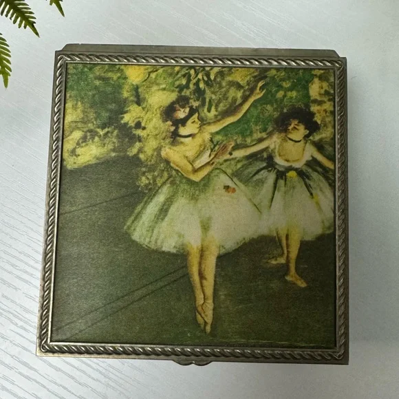 Vintage Jewelry - Trinket Box "Danseuses En Jaune" - Picture 1 of 11